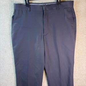 Walter Hagen Golf Pants Mens 34x30 (Fits 34x29) Gray Performance Flat Front